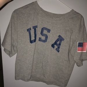 Grey USA T-shirt